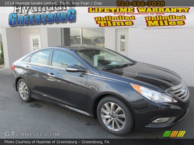 2014 Hyundai Sonata Limited in Pacific Blue Pearl