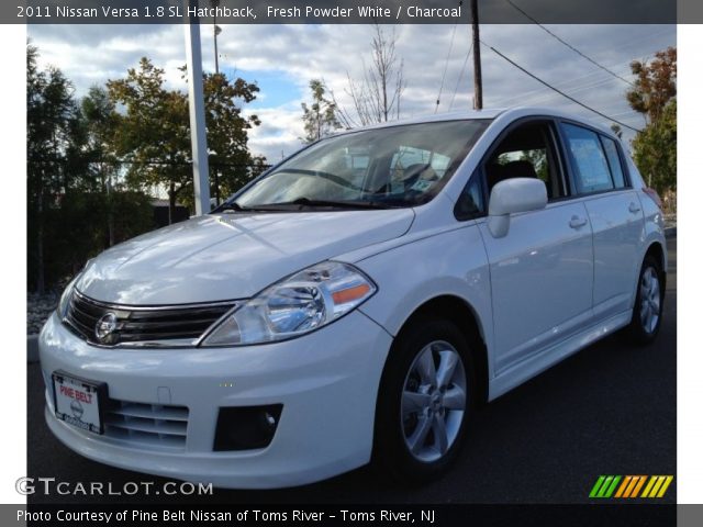 2011 Nissan Versa 1.8 SL Hatchback in Fresh Powder White