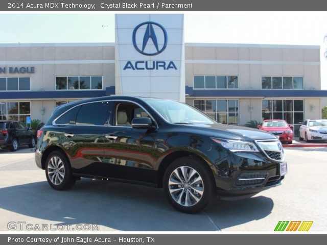 2014 Acura MDX Technology in Crystal Black Pearl