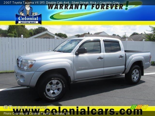 2007 Toyota Tacoma V6 SR5 Double Cab 4x4 in Silver Streak Mica