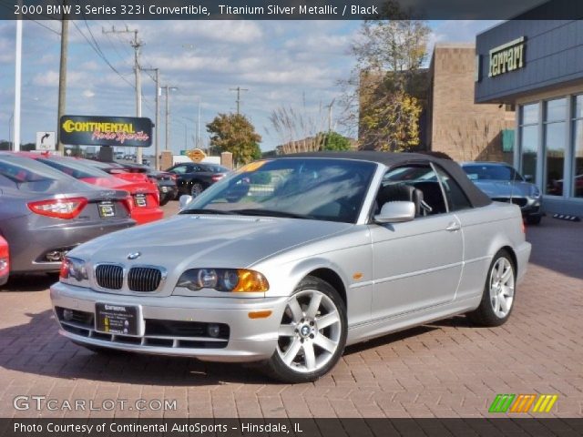 2000 BMW 3 Series 323i Convertible in Titanium Silver Metallic