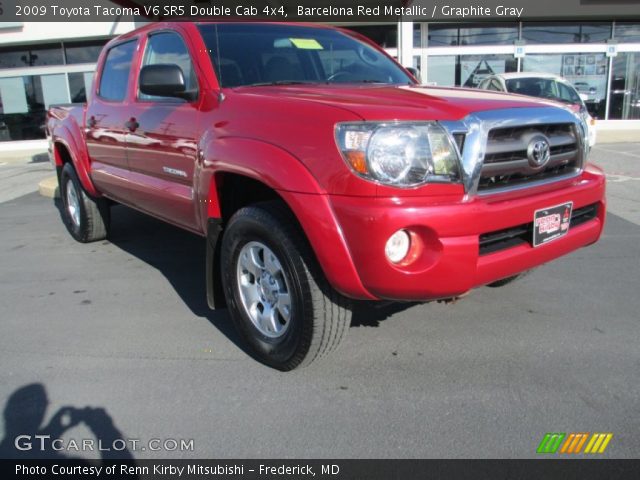 2009 Toyota Tacoma V6 SR5 Double Cab 4x4 in Barcelona Red Metallic