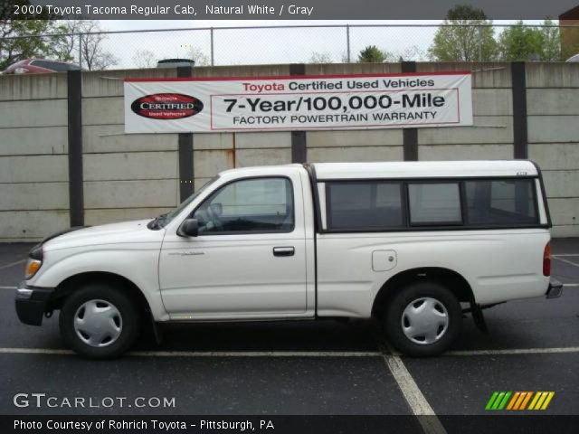 2000 Toyota Tacoma Regular Cab in Natural White