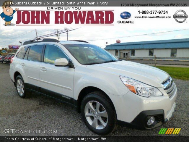 2014 Subaru Outback 2.5i Limited in Satin White Pearl