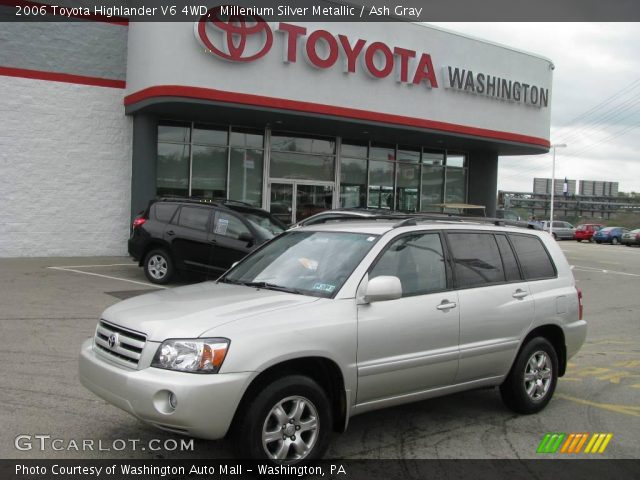 2006 Toyota Highlander V6 4WD in Millenium Silver Metallic