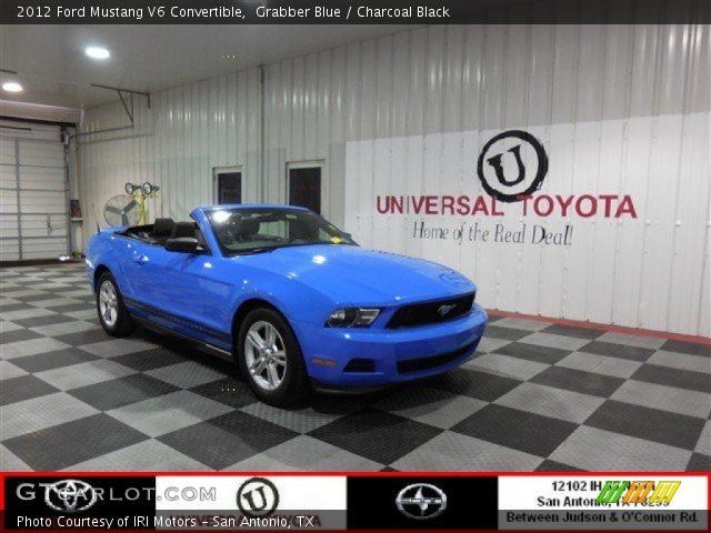 2012 Ford Mustang V6 Convertible in Grabber Blue