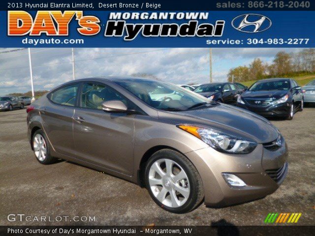2013 Hyundai Elantra Limited in Desert Bronze
