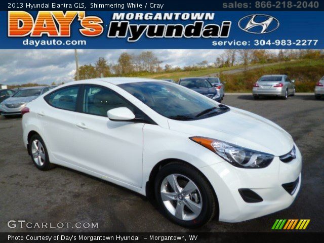 2013 Hyundai Elantra GLS in Shimmering White