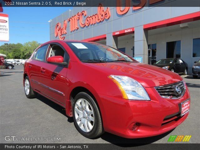 2012 Nissan Sentra 2.0 S in Red Brick