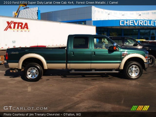 2010 Ford F350 Super Duty Lariat Crew Cab 4x4 in Forest Green Metallic