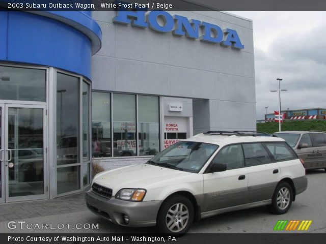 2003 Subaru Outback Wagon in White Frost Pearl