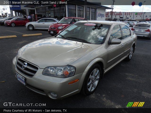 2003 Nissan Maxima GLE in Sunlit Sand