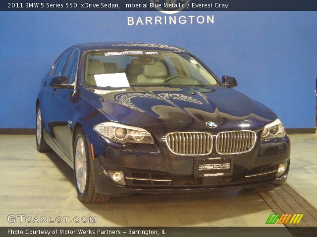 2011 BMW 5 Series 550i xDrive Sedan in Imperial Blue Metallic