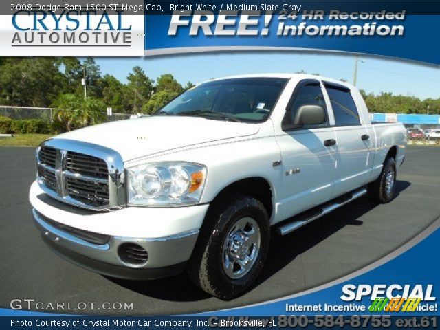 2008 Dodge Ram 1500 ST Mega Cab in Bright White