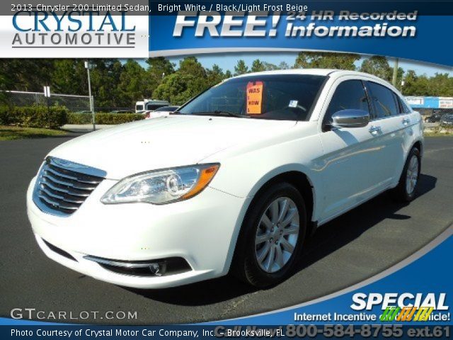 2013 Chrysler 200 Limited Sedan in Bright White
