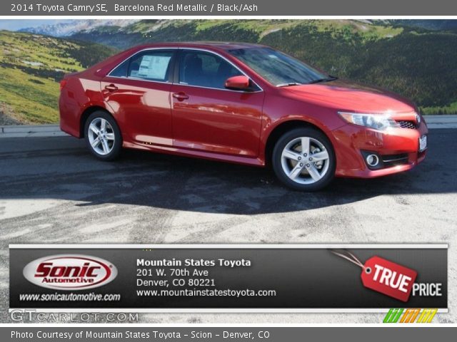 2014 Toyota Camry SE in Barcelona Red Metallic
