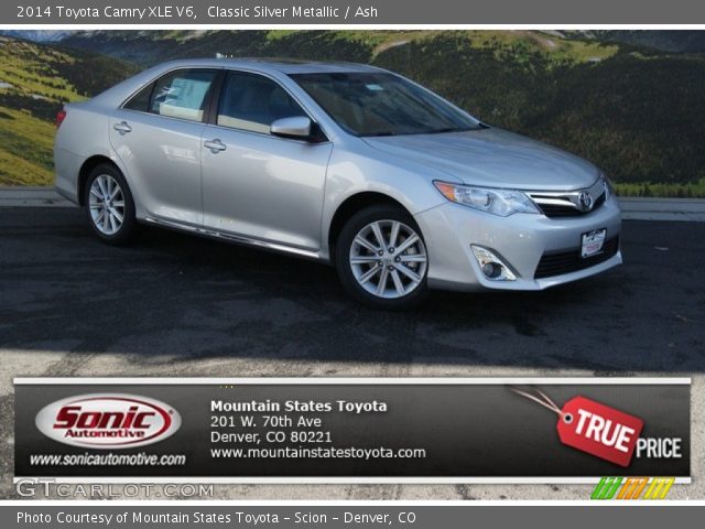 2014 Toyota Camry XLE V6 in Classic Silver Metallic