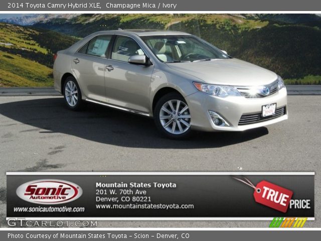 2014 Toyota Camry Hybrid XLE in Champagne Mica