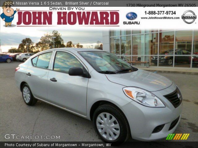 2014 Nissan Versa 1.6 S Sedan in Brilliant Silver