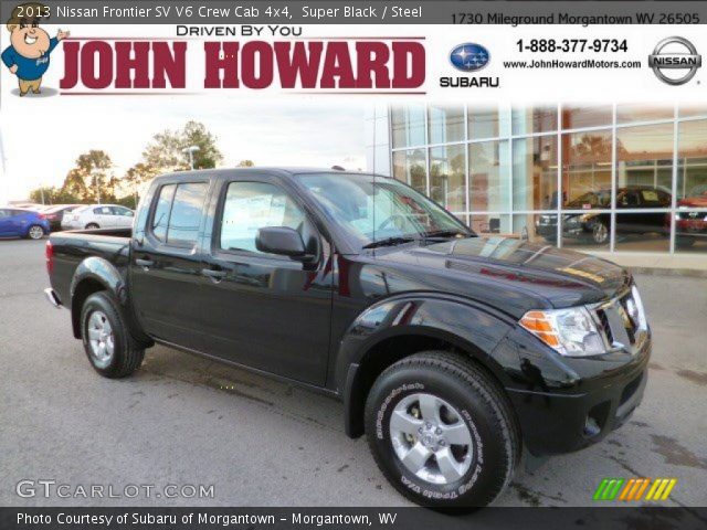 2013 Nissan Frontier SV V6 Crew Cab 4x4 in Super Black