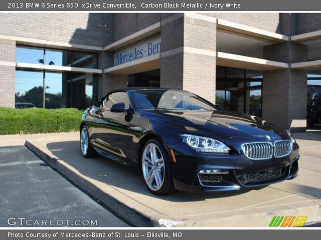 2013 BMW 6 Series 650i xDrive Convertible in Carbon Black Metallic