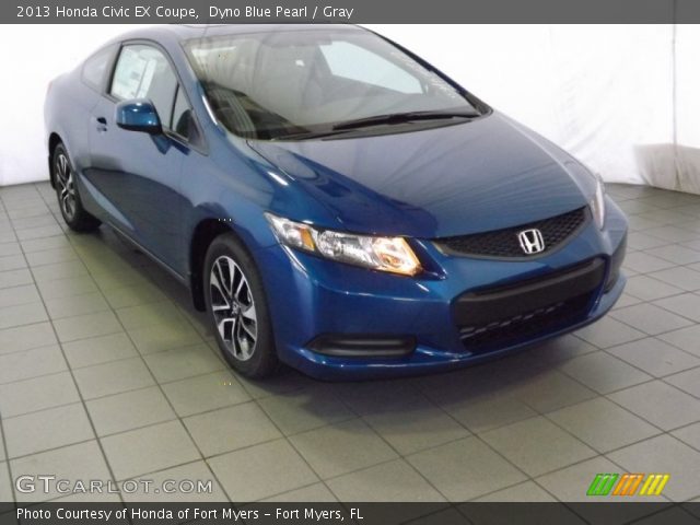 2013 Honda Civic EX Coupe in Dyno Blue Pearl