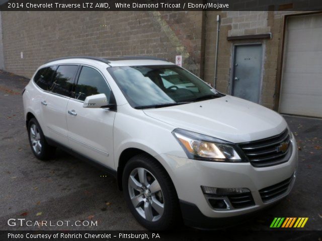 2014 Chevrolet Traverse LTZ AWD in White Diamond Tricoat