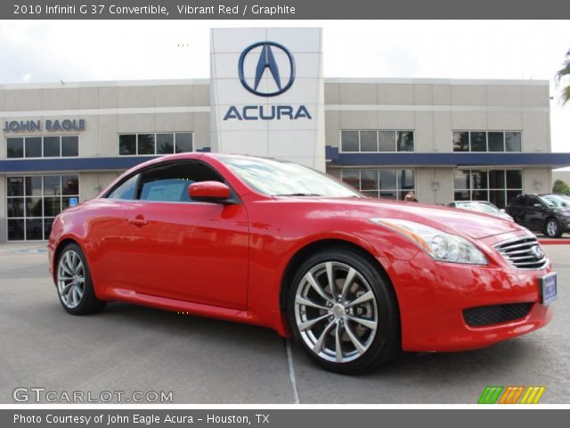 2010 Infiniti G 37 Convertible in Vibrant Red