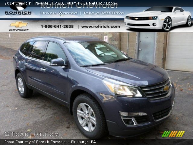 2014 Chevrolet Traverse LT AWD in Atlantis Blue Metallic