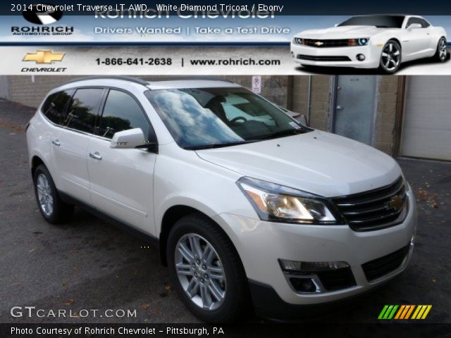 2014 Chevrolet Traverse LT AWD in White Diamond Tricoat