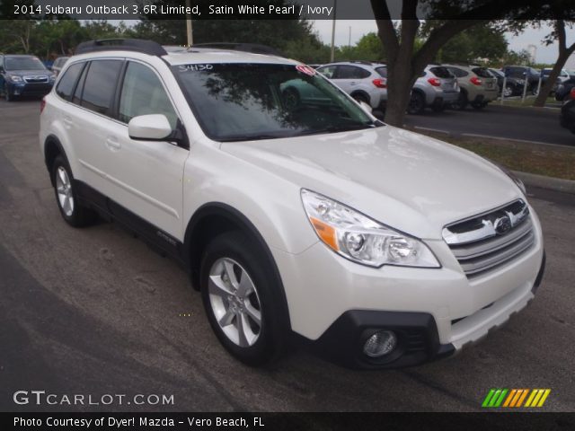 2014 Subaru Outback 3.6R Limited in Satin White Pearl