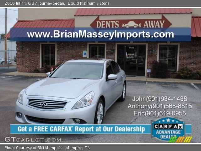 2010 Infiniti G 37 Journey Sedan in Liquid Platinum