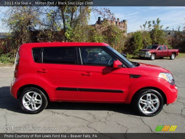 2011 Kia Soul + in Molten Red