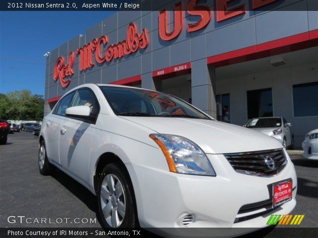 2012 Nissan Sentra 2.0 in Aspen White