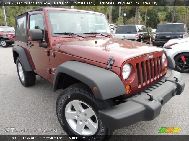 2007 Jeep Wrangler X 4x4 in Red Rock Crystal Pearl