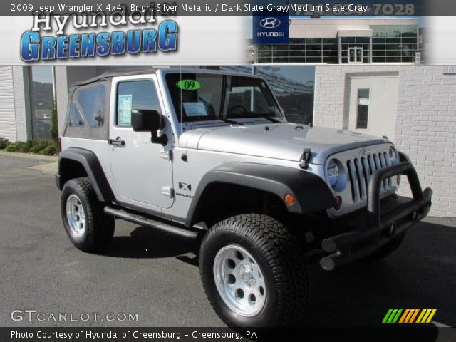 2009 Jeep Wrangler X 4x4 in Bright Silver Metallic