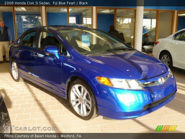 2008 Honda Civic Si Sedan in Fiji Blue Pearl