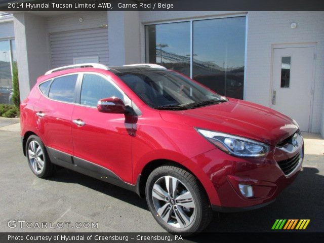 2014 Hyundai Tucson Limited AWD in Garnet Red