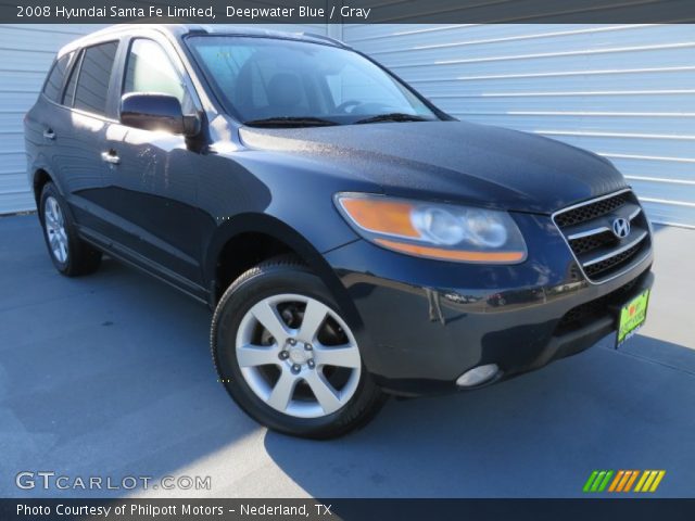 2008 Hyundai Santa Fe Limited in Deepwater Blue