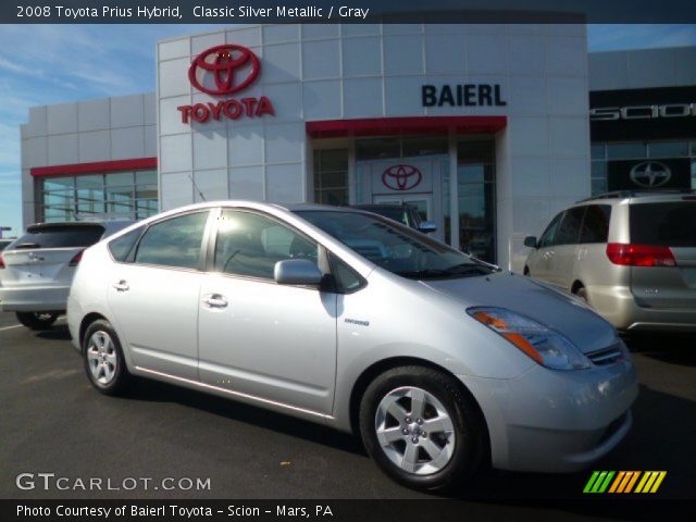 2008 Toyota Prius Hybrid in Classic Silver Metallic