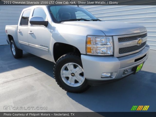 2011 Chevrolet Silverado 1500 LTZ Crew Cab 4x4 in Sheer Silver Metallic