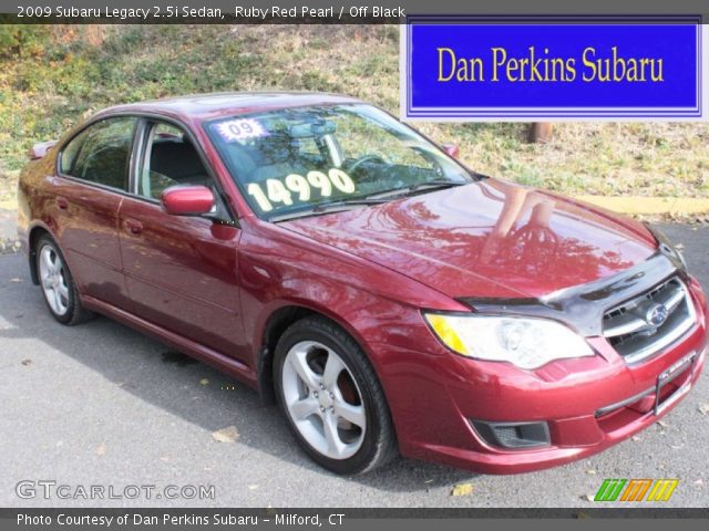 2009 Subaru Legacy 2.5i Sedan in Ruby Red Pearl