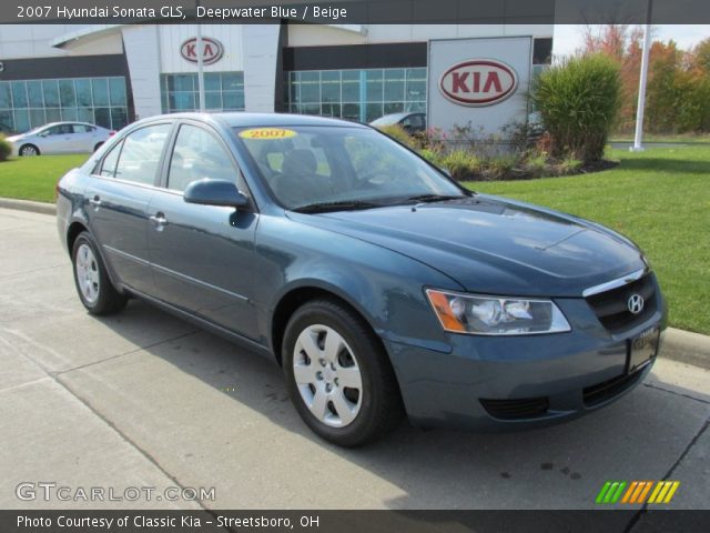 2007 Hyundai Sonata GLS in Deepwater Blue