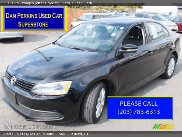 2011 Volkswagen Jetta SE Sedan in Black