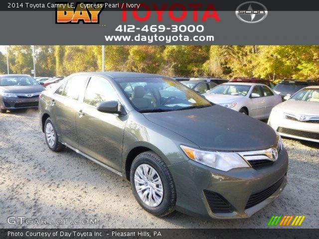 2014 Toyota Camry LE in Cypress Pearl