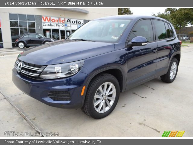 2014 Volkswagen Tiguan SE in Night Blue Metallic