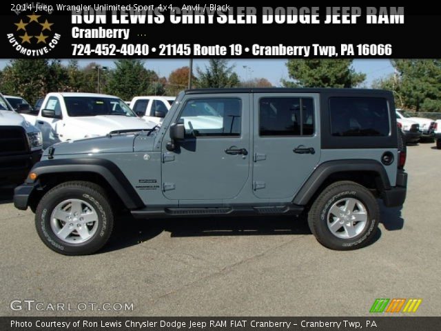 2014 Jeep Wrangler Unlimited Sport 4x4 in Anvil