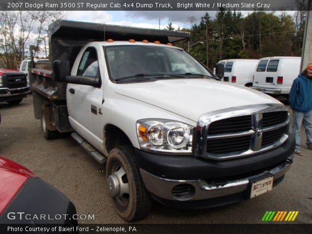 2007 Dodge Ram 3500 ST Regular Cab 4x4 Dump Truck in Bright White