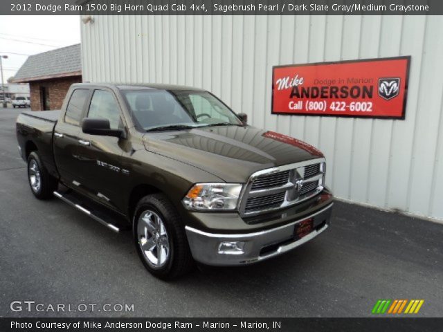 2012 Dodge Ram 1500 Big Horn Quad Cab 4x4 in Sagebrush Pearl
