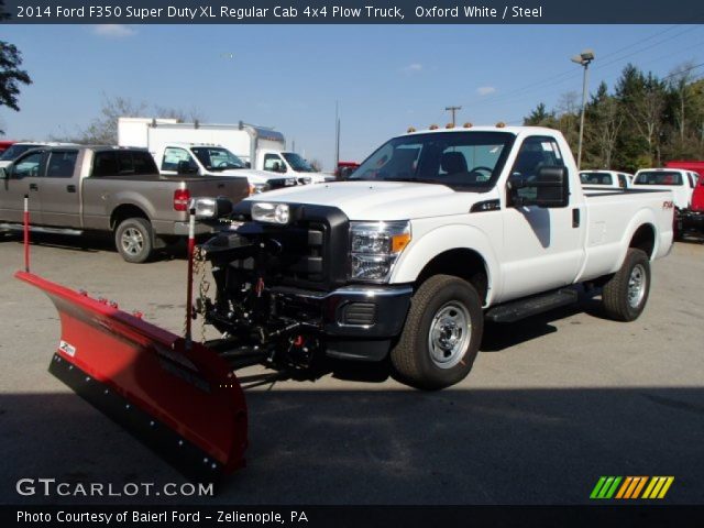 2014 Ford F350 Super Duty XL Regular Cab 4x4 Plow Truck in Oxford White